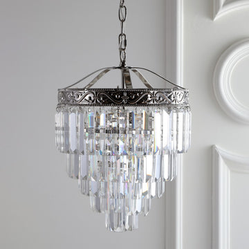 Wyatt 12" Crystal LED Chandelier - JONATHAN Y